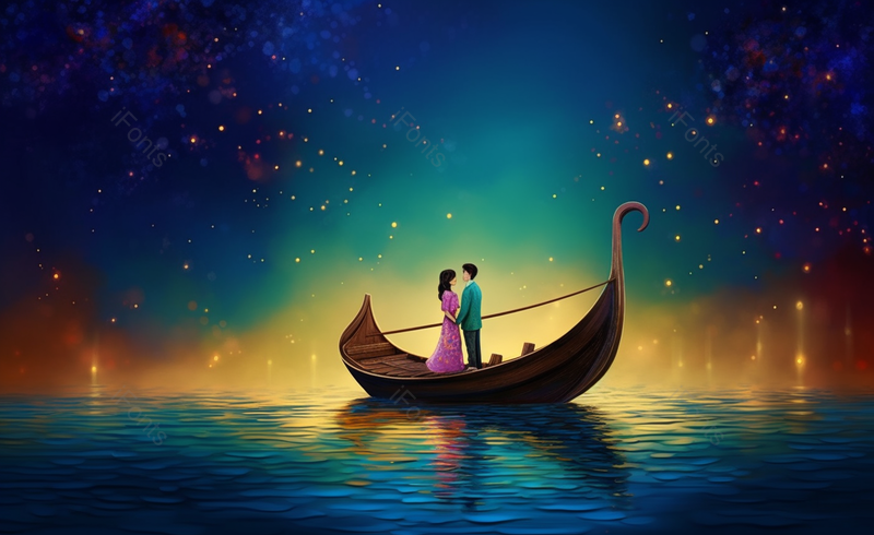 欣赏夜景浩瀚星海情人节背景图,插画/手绘图,插画/手绘图库,插画/手绘图下载,插画/手绘